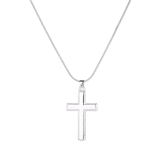 Sterling Silver 47 President “In God We Trust” Cross Necklace