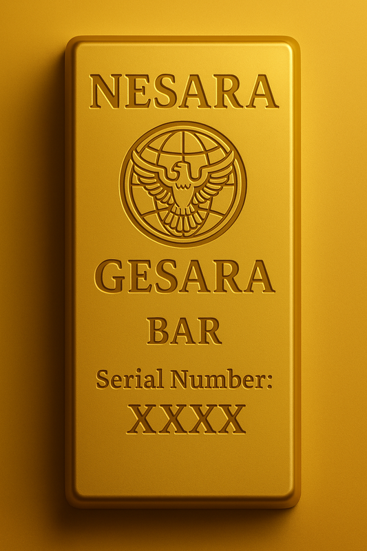 NESARA GESARA PREMIUM EDITION GOLD BAR