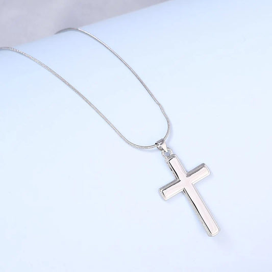 Sterling Silver 47 President “In God We Trust” Cross Necklace